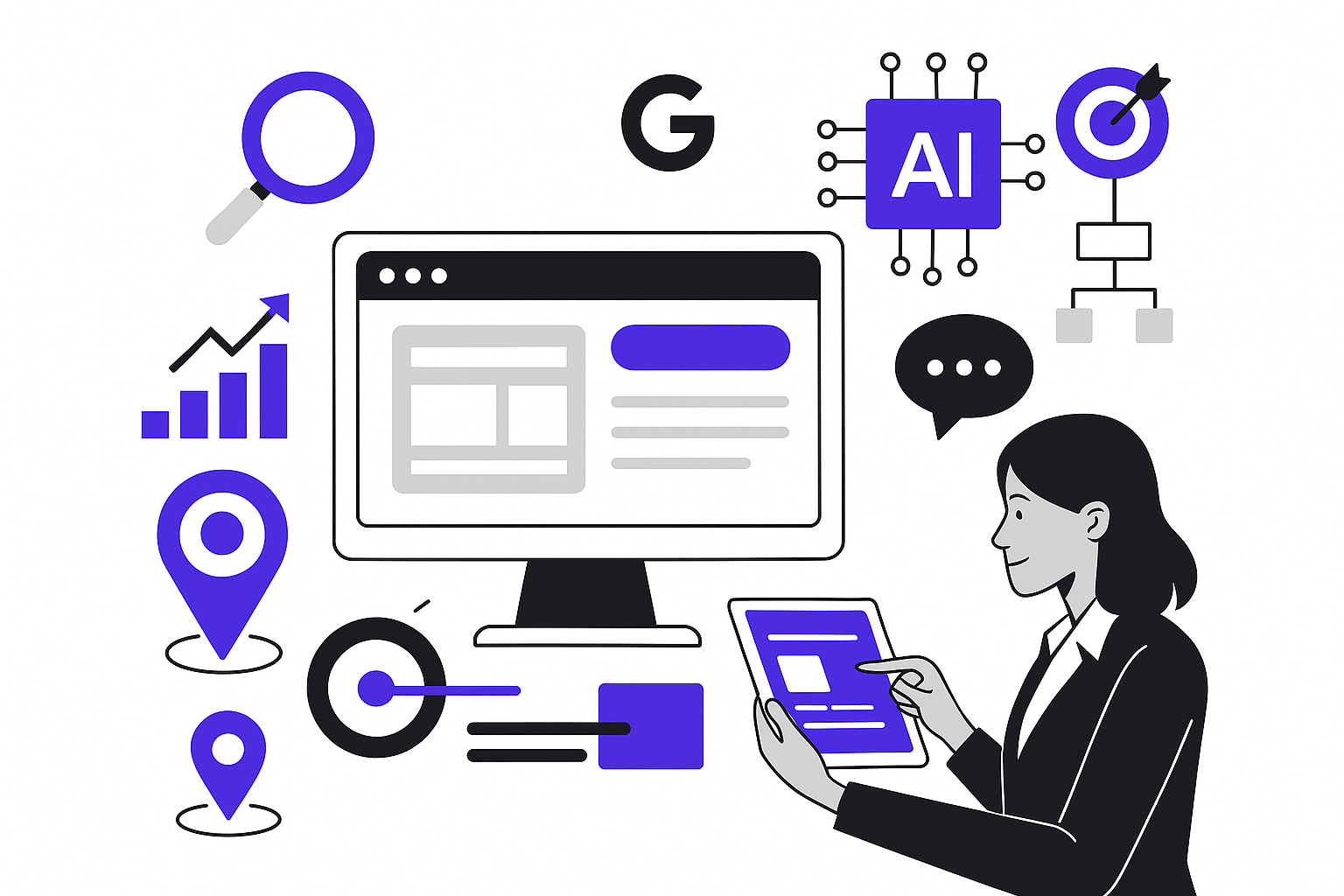 mes services seo local et création de site web